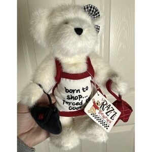 Vintage Plush Boyd Bear " Dinah Out" "Born To Shop, Forced To Cook" NWT NEW